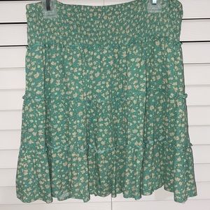 Green American Eagle skirt